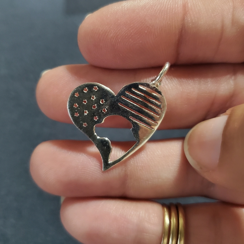 Solid Sterling Silver Love Of A Dog Pendant